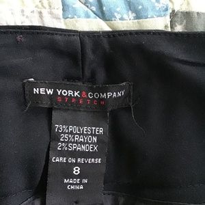 NY & Co black stretch slacks